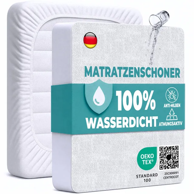 flowen-matratzenschoner-120x200-wasserdicht-baumwolle-spannbettlaken image 1