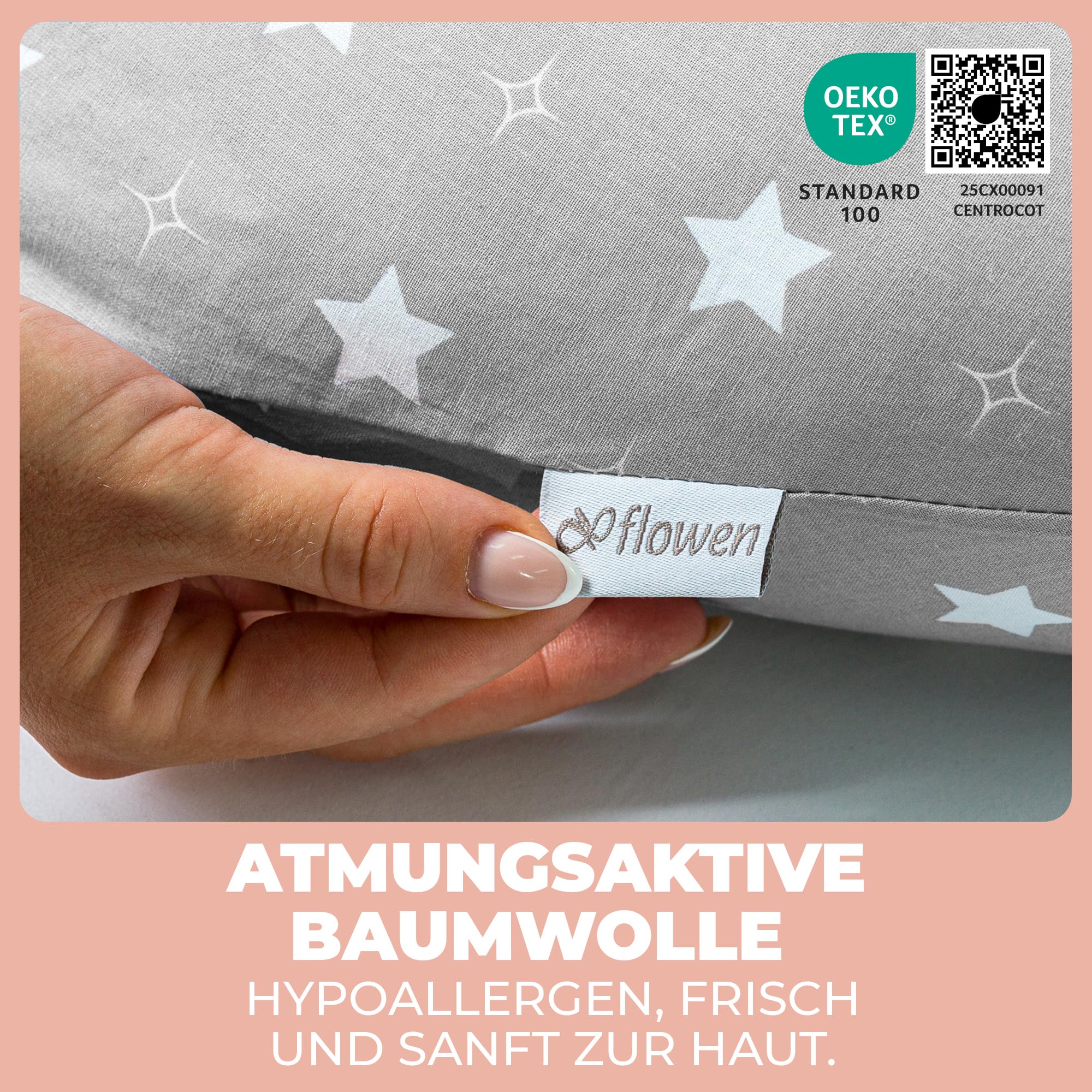 flowen-stillkissen-xxl-200x70-grau-sterne-schwangerschaftskissen-baumwolle image 5