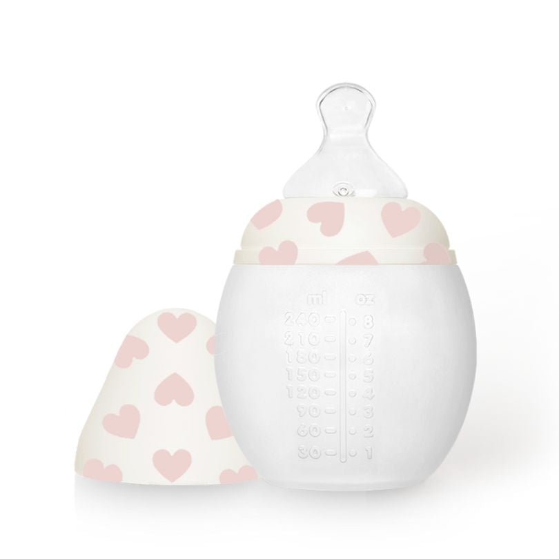 elh-e-anti-kolik-babyflasche-240-ml-full-of-love-pink-0m-silikon image 1