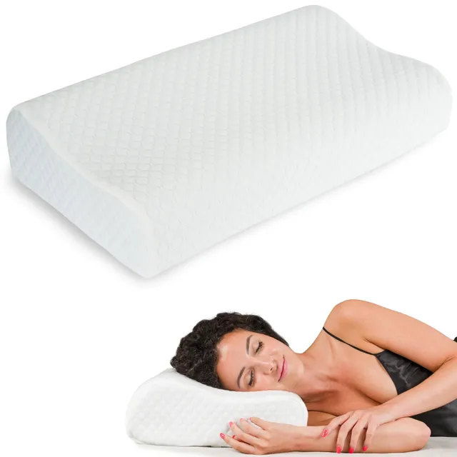 flowen-cuscini-memory-nackenkissen-memory-foam-60x40-wellig image 1