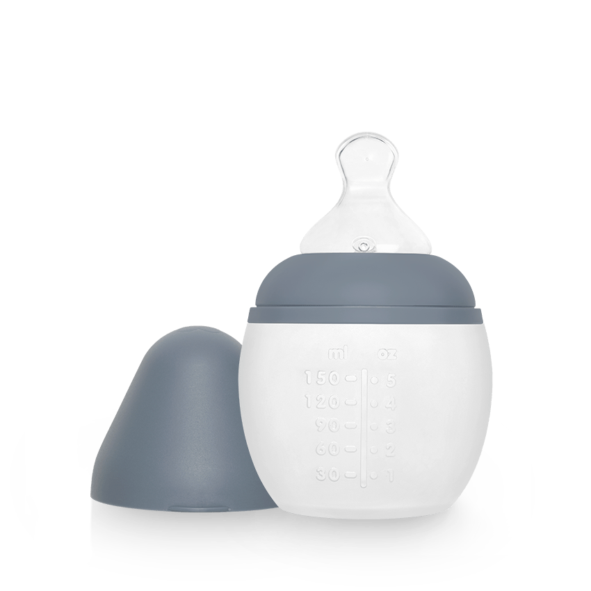 elh-e-anti-kolik-babyflasche-150-ml-blue-grey-silikon image 1