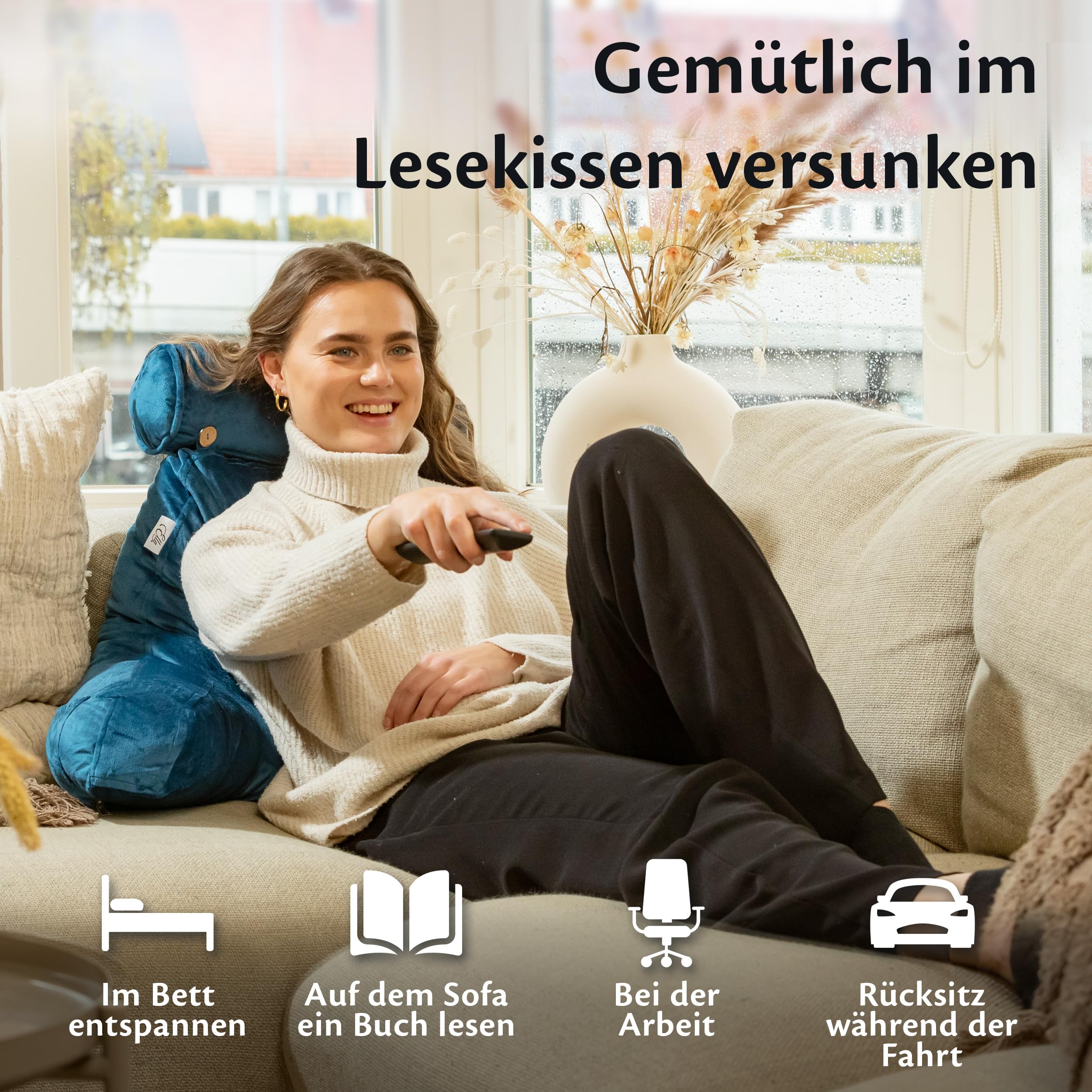 ella-lesekissen-grau-f-r-bett-sofa-memory-foam-nackenrolle image 6