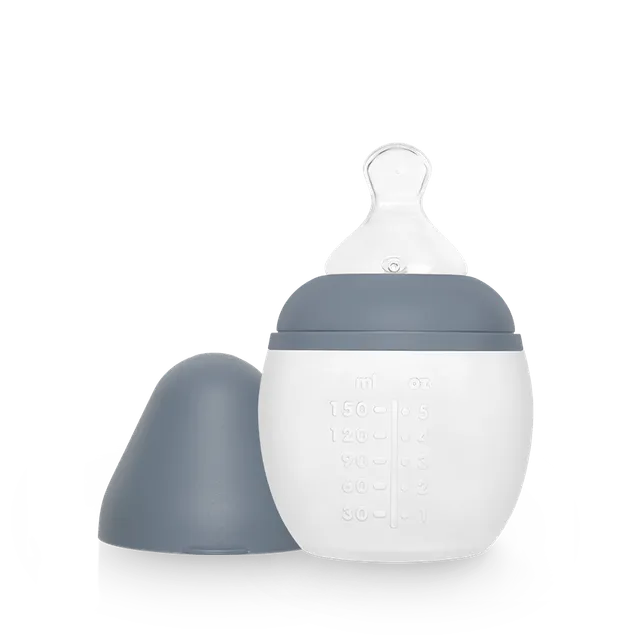 elh-e-anti-kolik-babyflasche-150-ml-blue-grey-silikon image 1