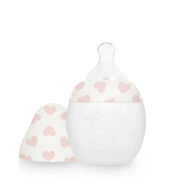 elh-e-babyflasche-150-ml-full-of-love-pink-silikon image 1