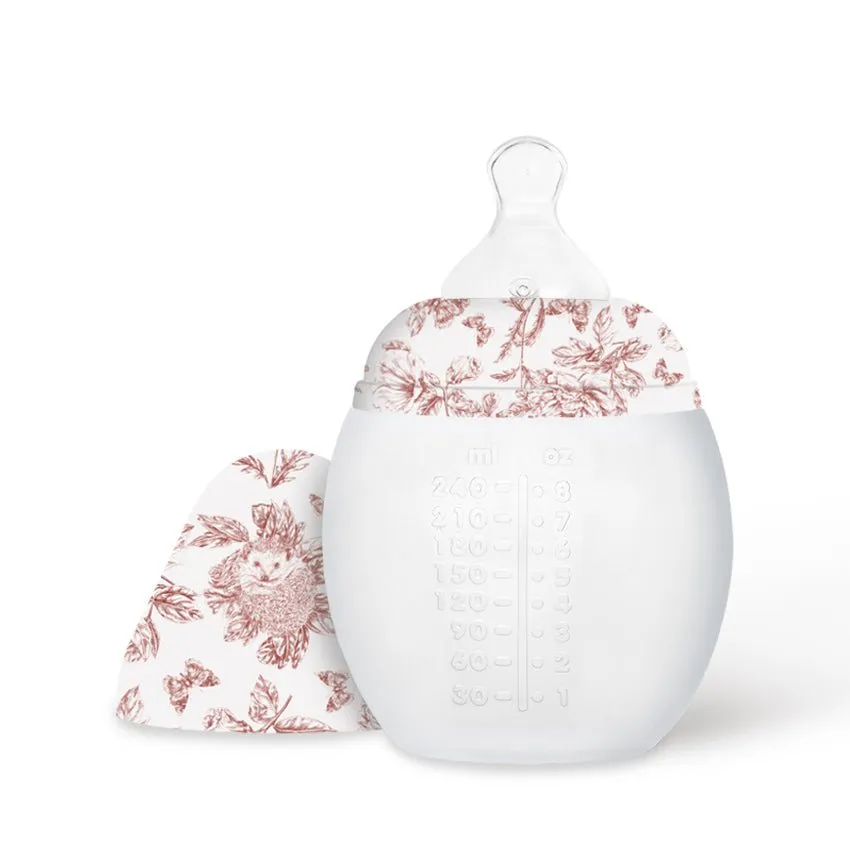 elh-e-toile-de-jouy-babyflasche-240ml-silikon-terracotta-m-sauger image 1