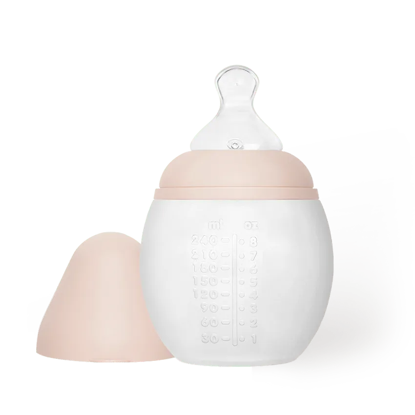 elh-e-anti-kolik-babyflasche-240-ml-nude-rose-poudr-silikon image 1
