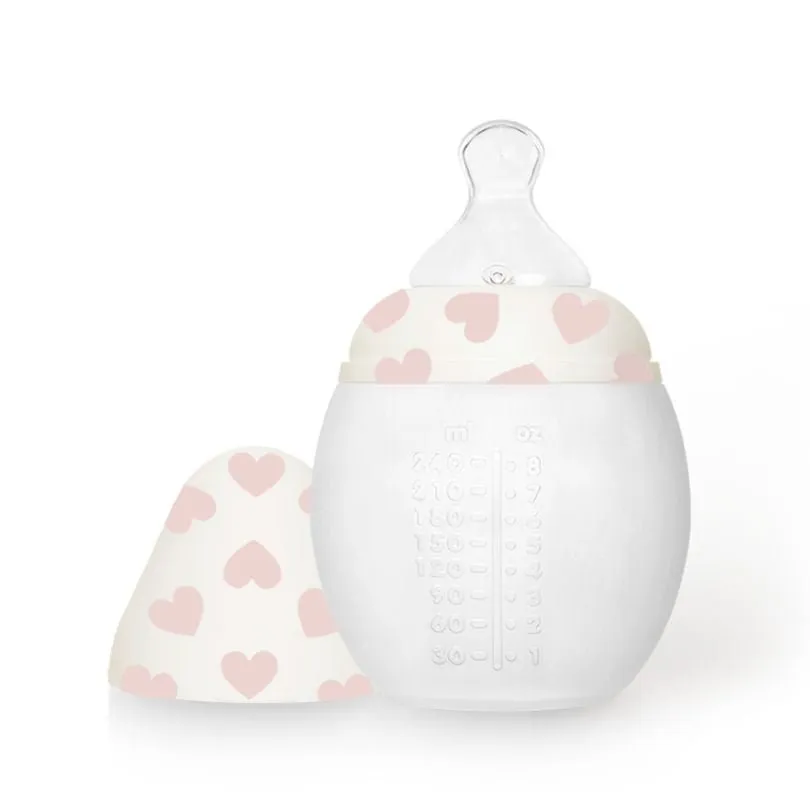 elh-e-anti-kolik-babyflasche-240-ml-full-of-love-pink-0m-silikon image 1