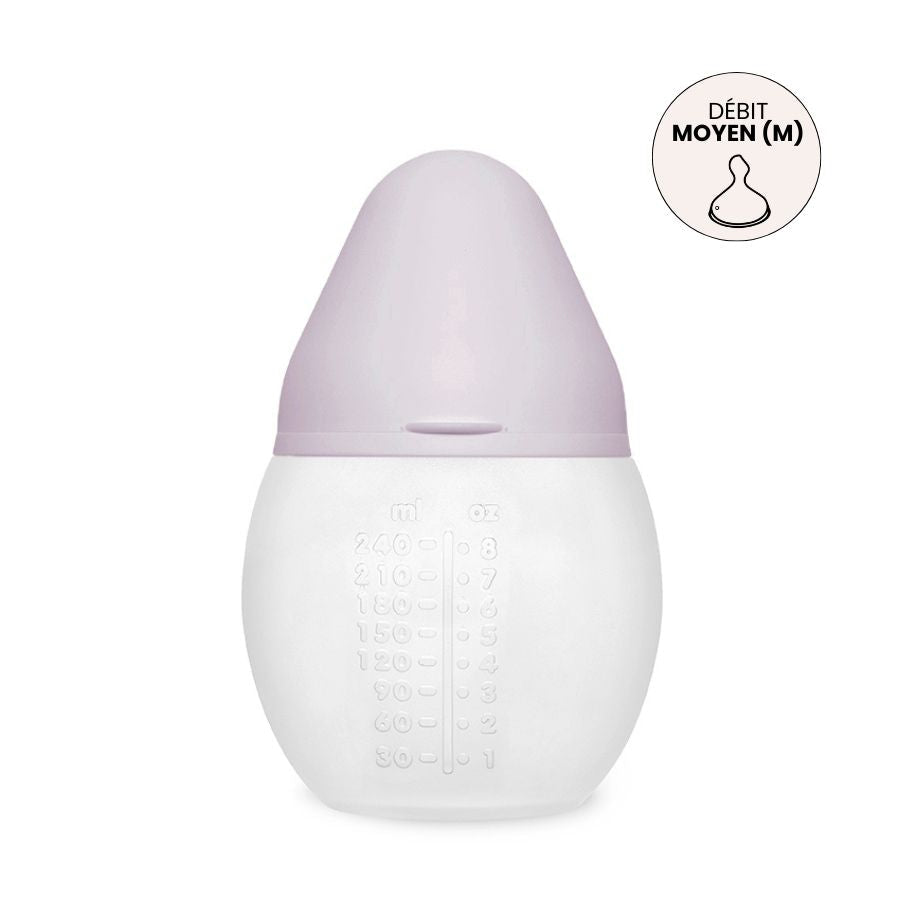 elh-e-anti-kolik-babyflasche-240ml-lilac-sauger-m-silikon image 2