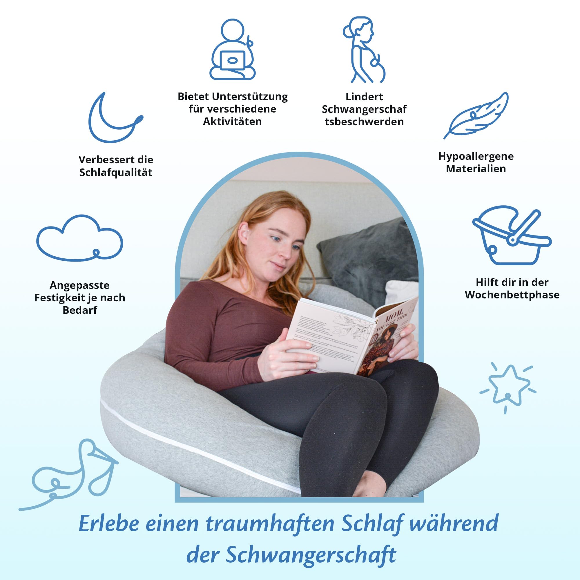 ella-schwangerschaftskissen-c-form-seitenschl-ferkissen-dunkelgrau-waschbar image 3