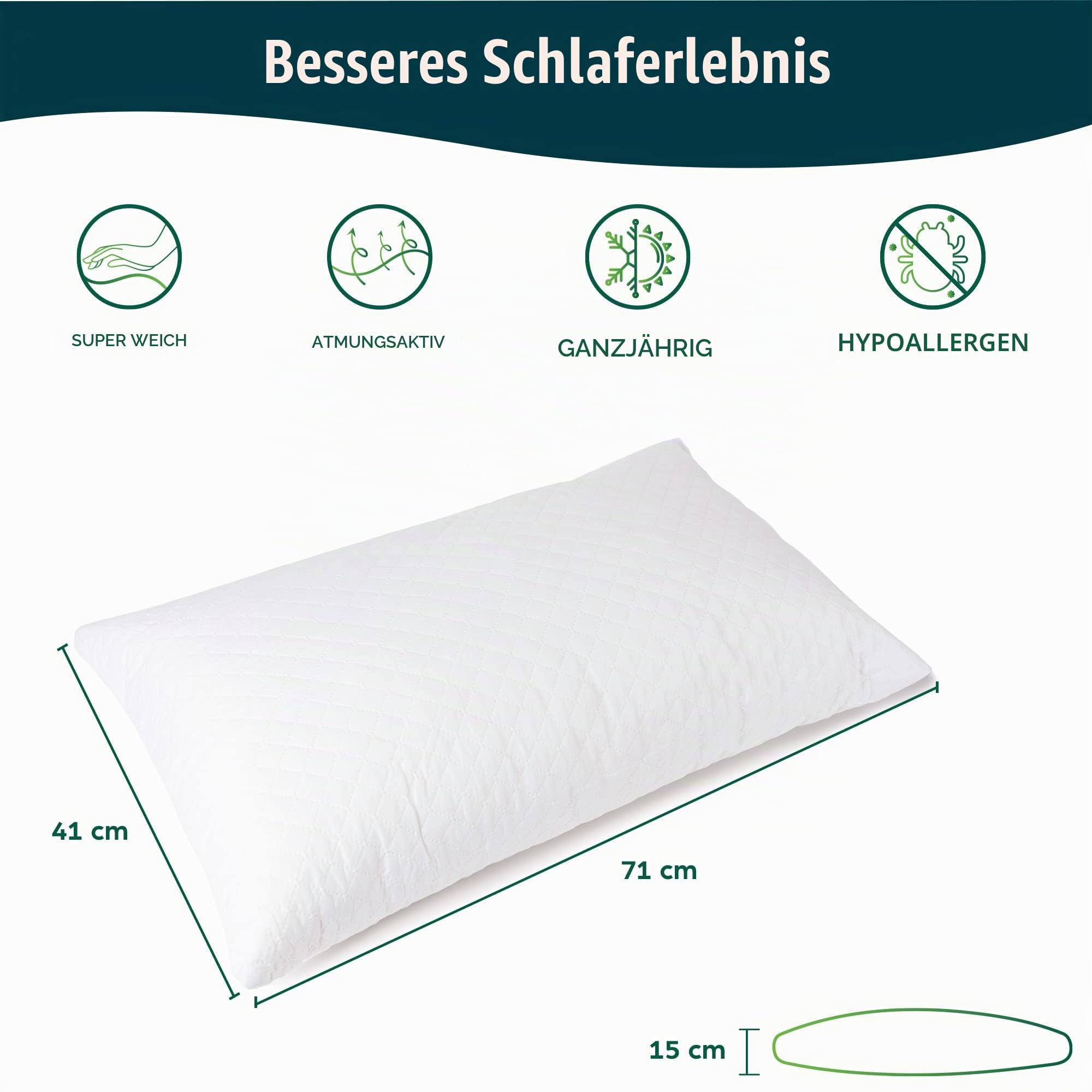 flowen-cuscini-memory-kopfkissen-40x70-einzeln-schaumflocken image 2