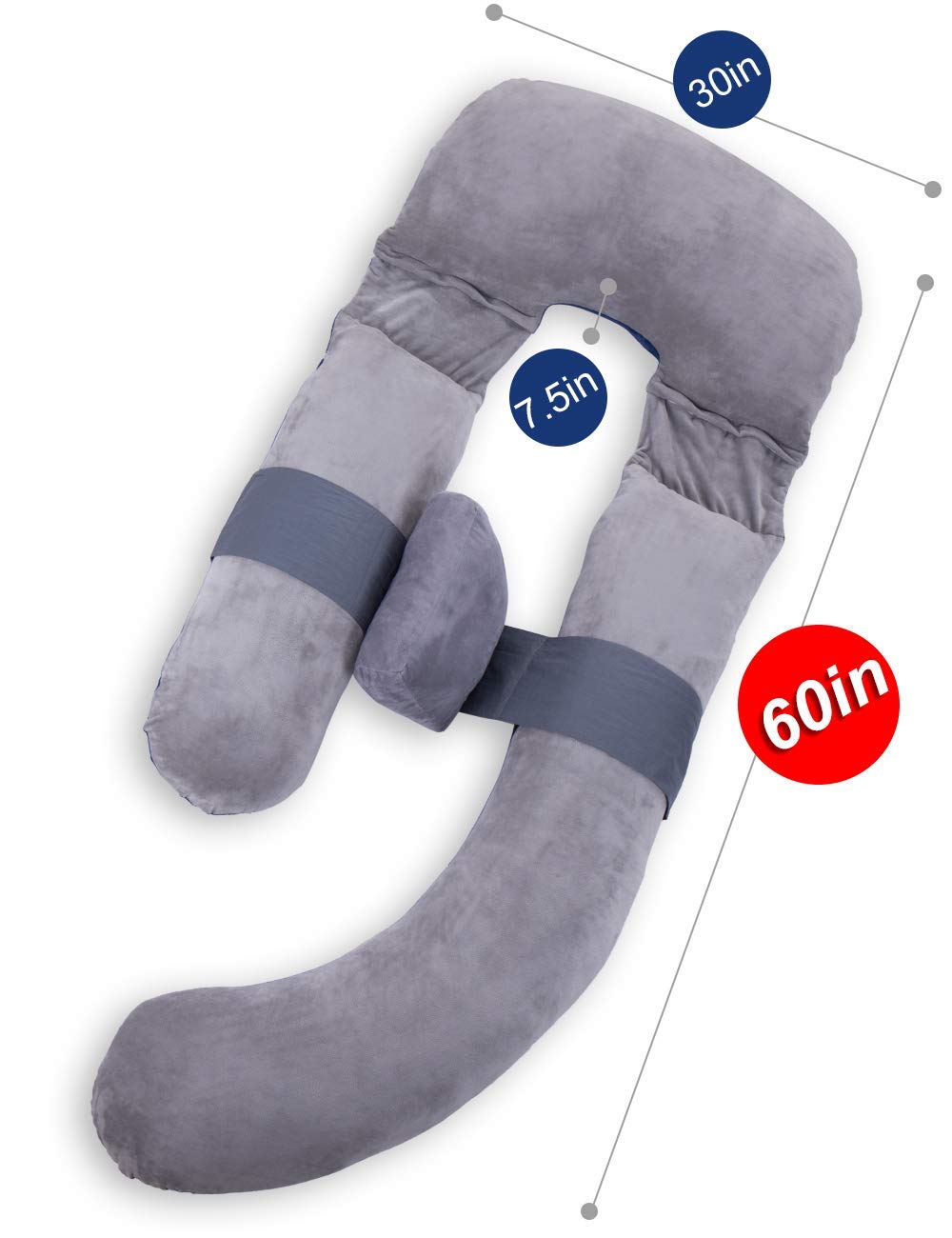 awesling-u-schwangerschaftskissen-153cm-strick-grau-pl-sch-blau image 2