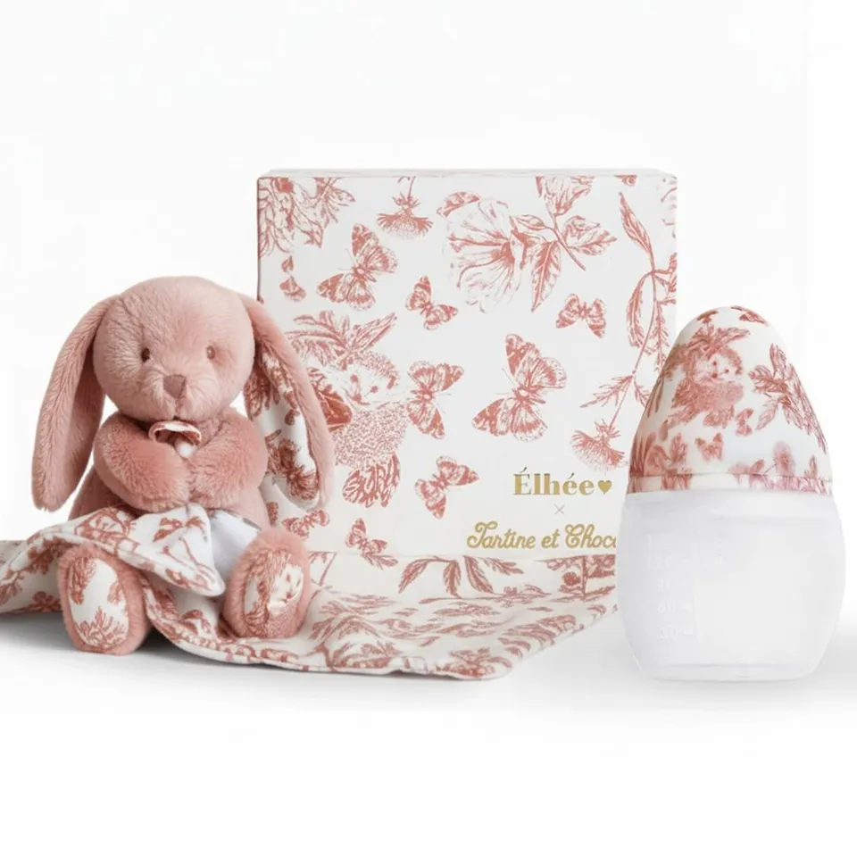 elh-e-coffret-babyflasche-150ml-schmusetuch-terracotta image 1