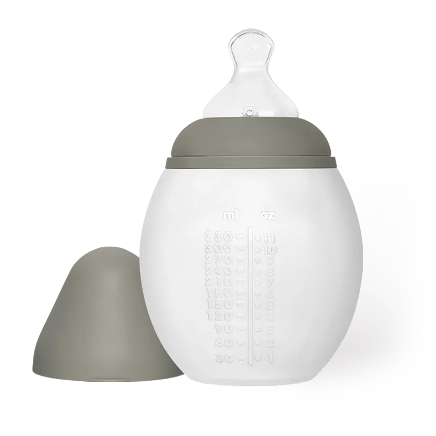 elh-e-anti-kolik-babyflasche-330ml-kaki-sauger-m-silikon image 1