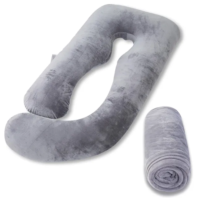 as-awesling-pillow-cases-kissenbezug-153x76-velours-dunkelgrau image 1