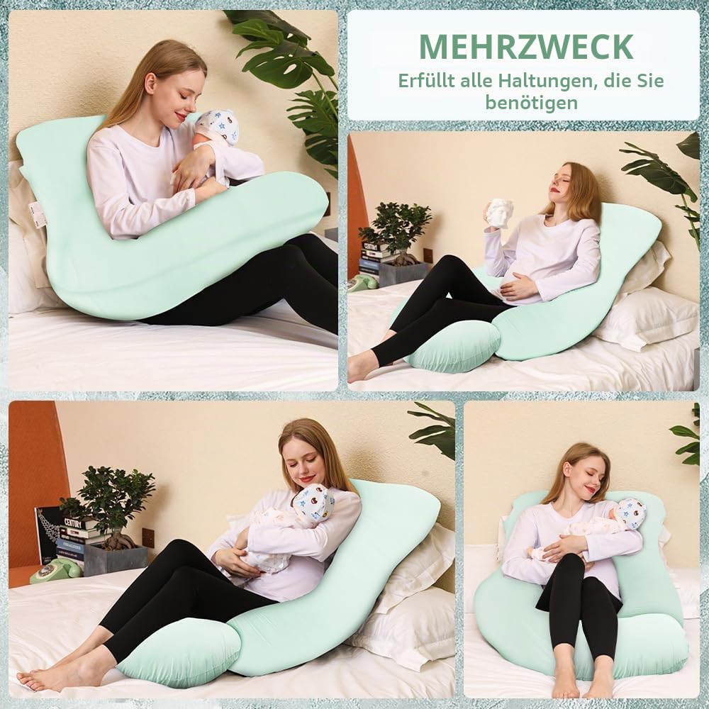 chilling-home-j-schwangerschaftskissen-k-hlend-gr-n-jersey-150cm image 5