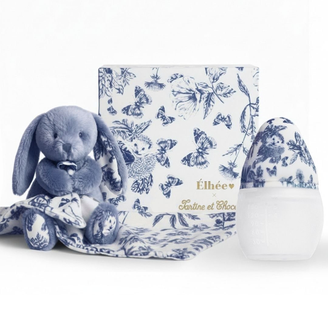 elh-e-geschenkset-babyflasche-150-ml-hase-blau image 1