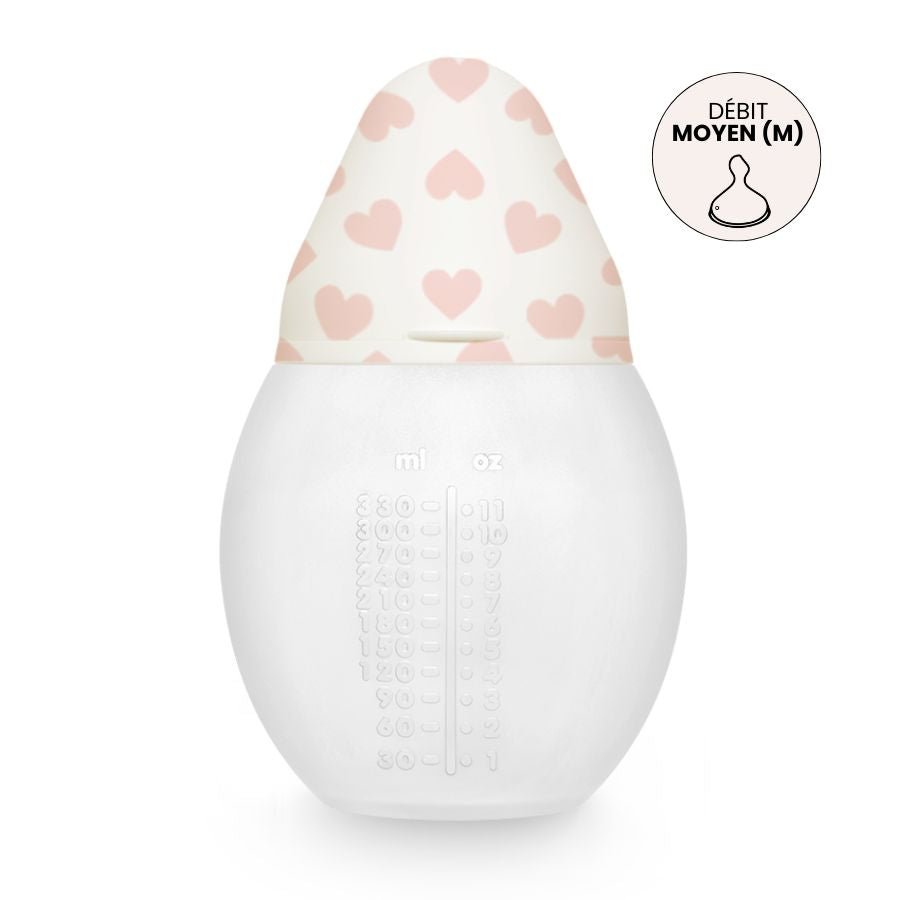 elh-e-anti-kolik-babyflasche-330-ml-full-of-love-pink-3m-silikon image 2