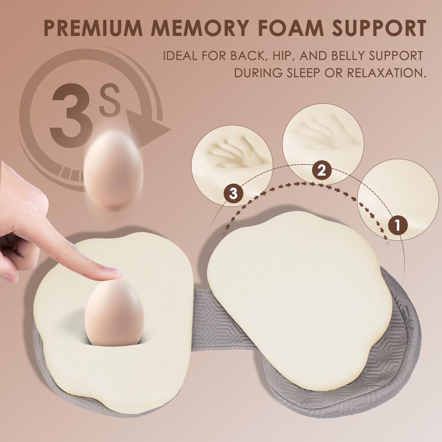 chilling-home-portable-pregnancy-pillow-schwangerschaftskissen-grau-memory-foam image 3