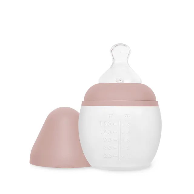 elh-e-anti-kolik-babyflasche-150ml-silikon-blush-ab-geburt image 1