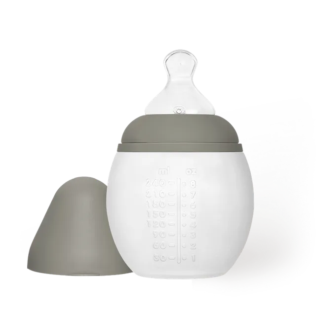 elh-e-anti-kolik-babyflasche-240-ml-kaki-silikon-ab-geburt image 1