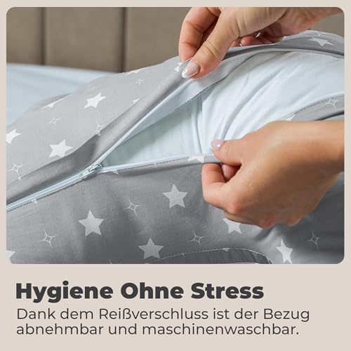 flowen-stillkissen-ersatzbezug-grau-wei-e-sterne-baumwolle image 8