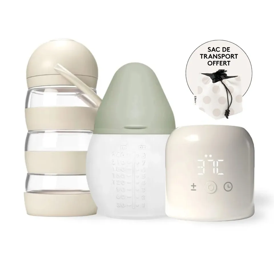elh-e-on-the-go-babyflasche-set-mit-flaschenw-rmer image 1