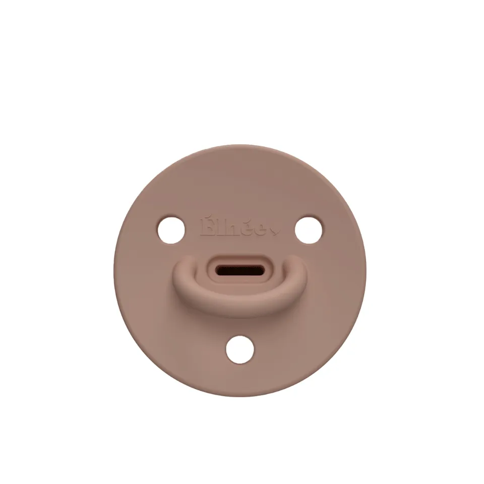 elh-e-choochoo-schnuller-6-monate-silikon-mocha-mousse-extra-fein image 1