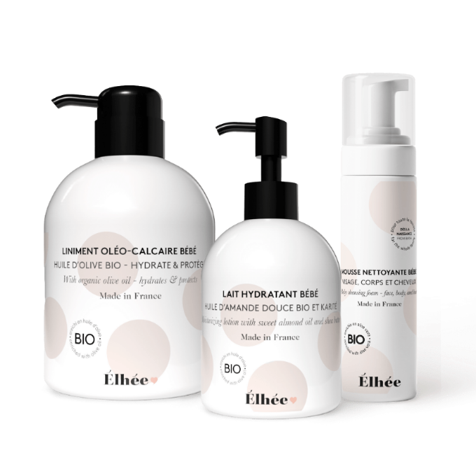 elh-e-gamme-soins-pflegeset-baby-waschschaum-milch-liniment-bio image 1