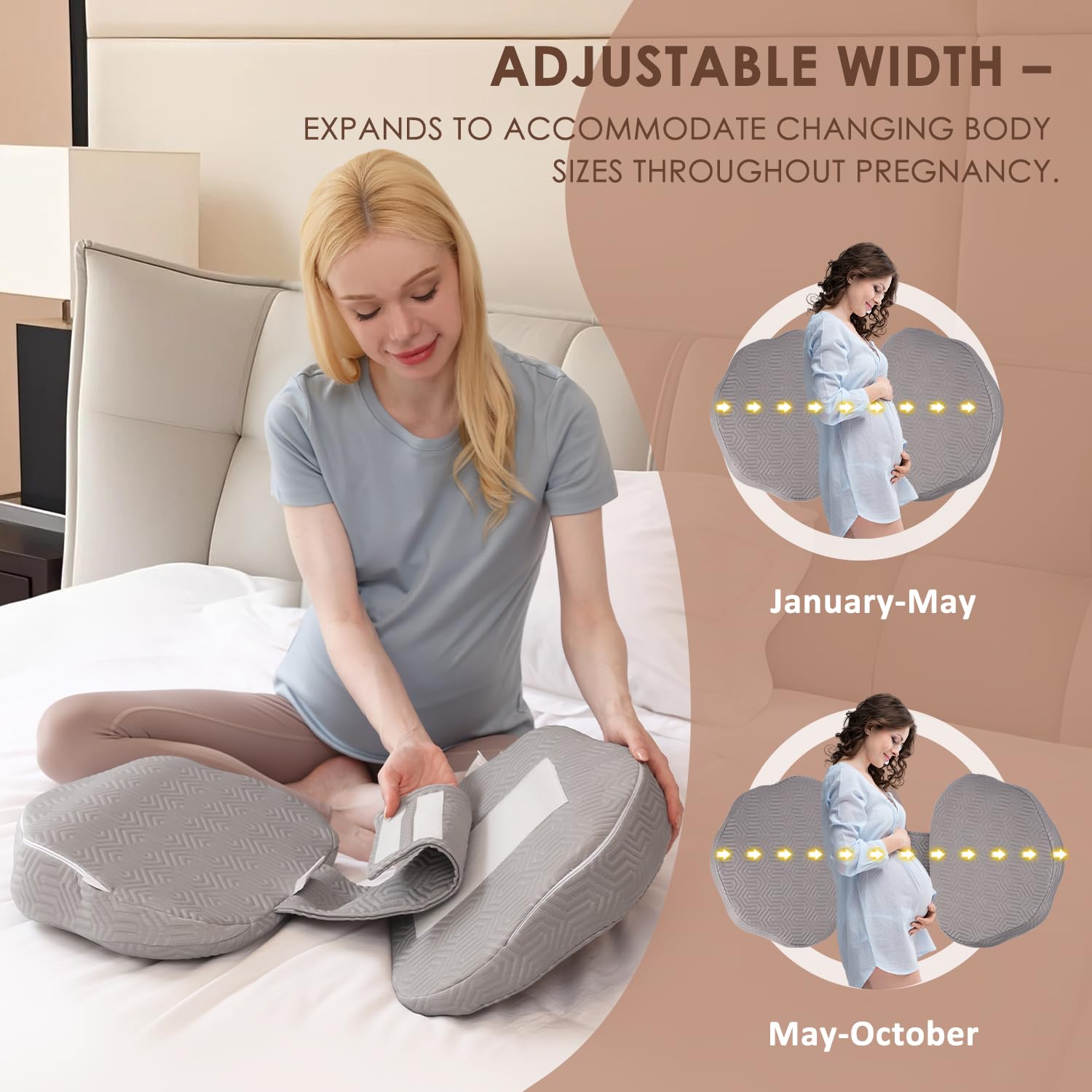 chilling-home-portable-pregnancy-pillow-schwangerschaftskissen-grau-memory-foam image 4