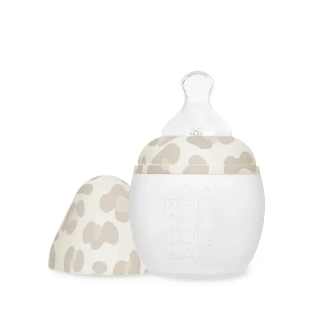 elh-e-biberon-graouu-sand-150-ml-babyflasche-leopard-silikon image 1