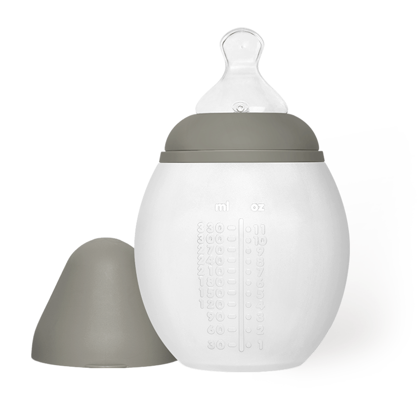 elh-e-anti-kolik-babyflasche-330ml-kaki-sauger-m-silikon image 1
