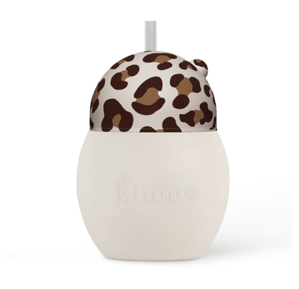elh-e-coconut-strohhalmbecher-240-ml-graouu-leopard-silikon image 2