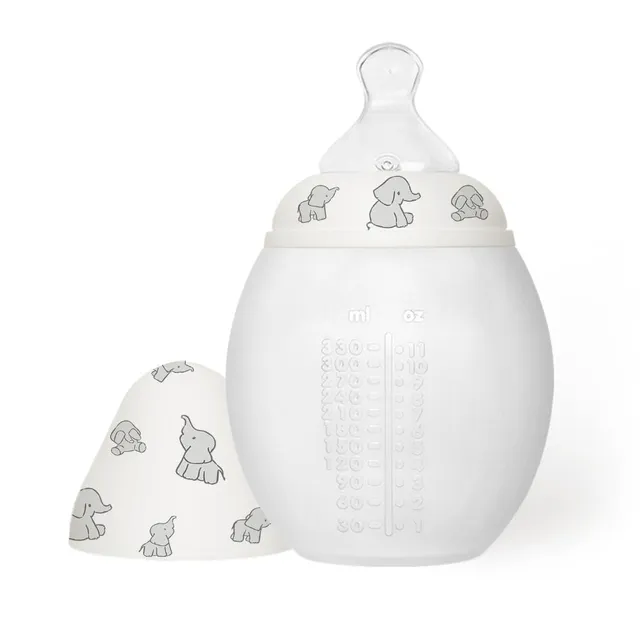 elh-e-anti-kolik-babyflasche-330-ml-elephant-silikon-ab-3-monate image 1