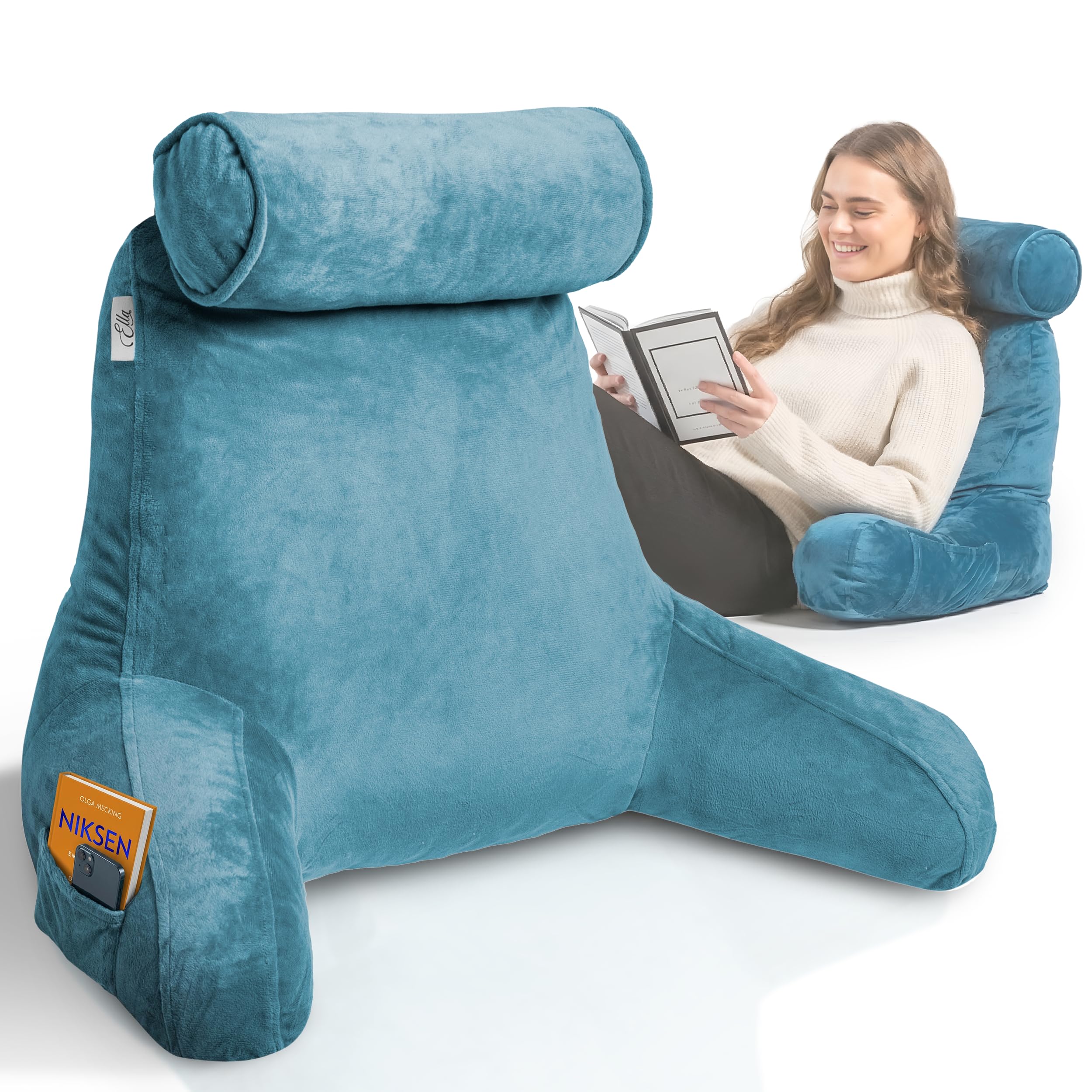 ella-lesekissen-grau-f-r-bett-sofa-memory-foam-nackenrolle image 8