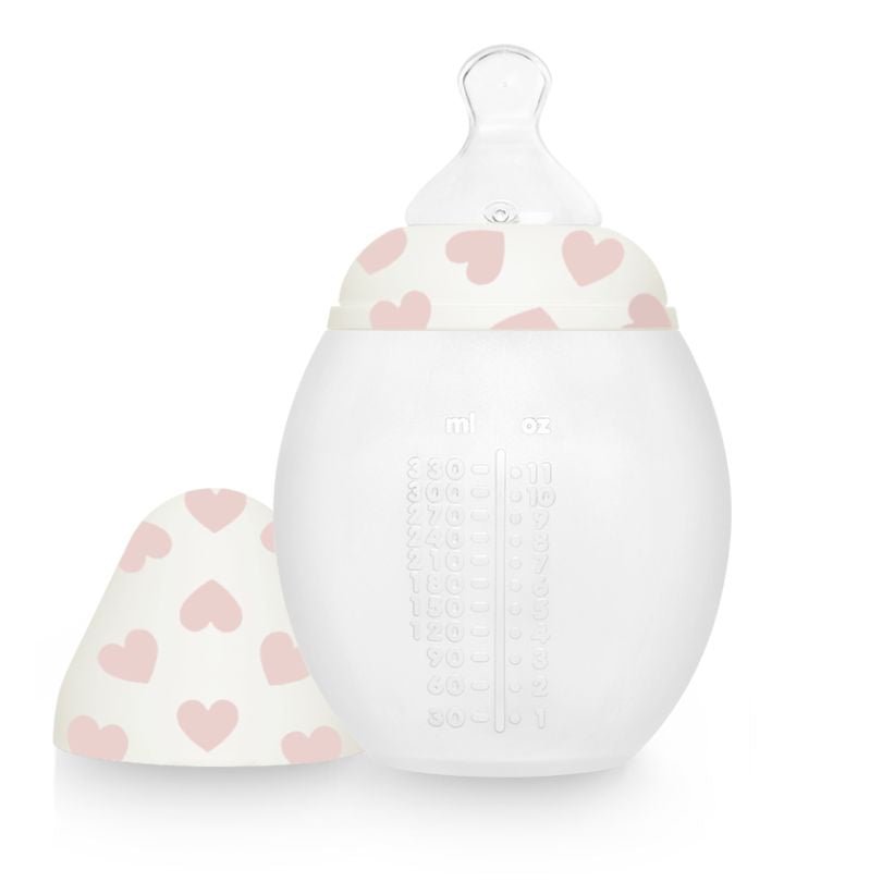 elh-e-anti-kolik-babyflasche-330-ml-full-of-love-pink-3m-silikon image 1