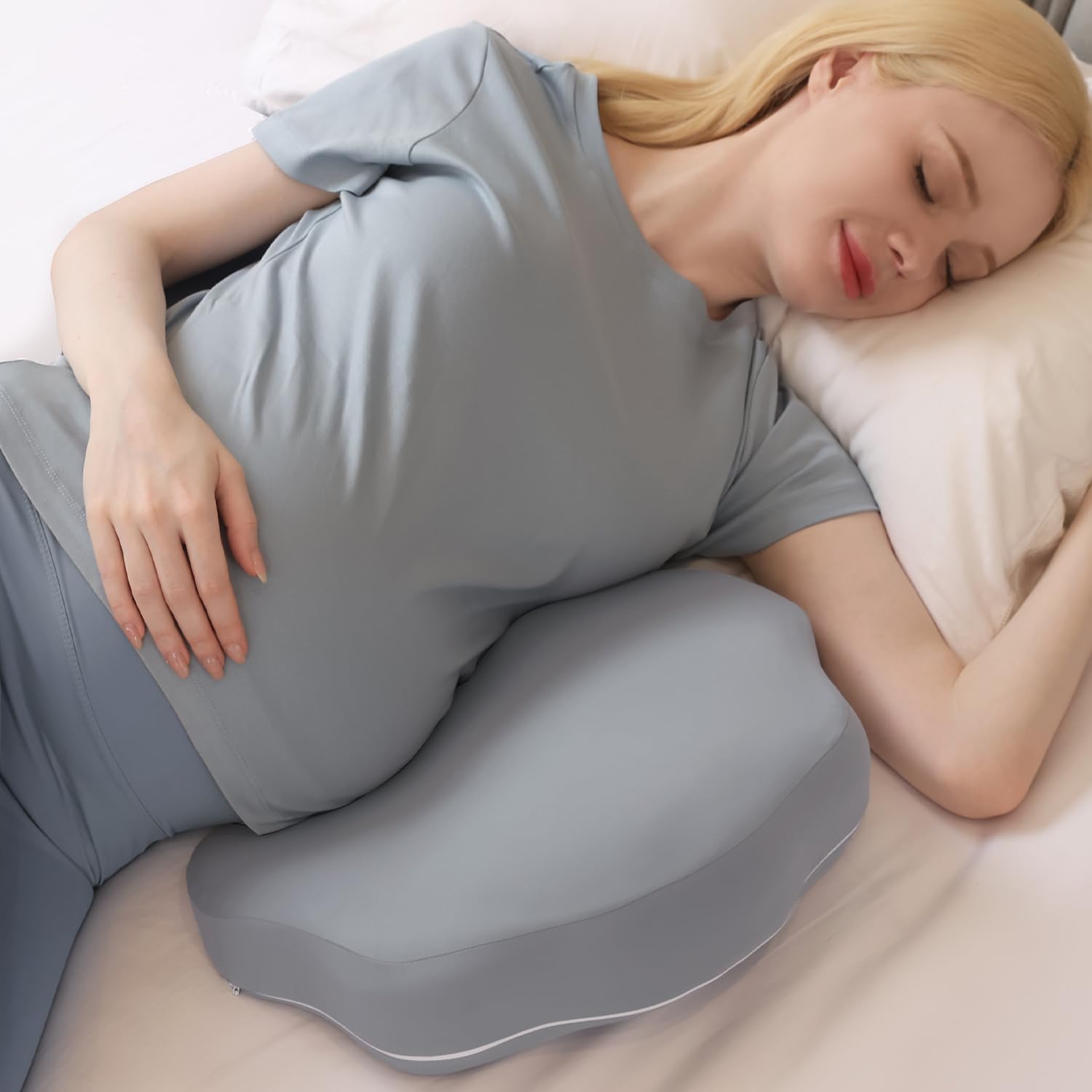 chilling-home-portable-pregnancy-pillow-schwangerschaftskissen-grau-memory-foam image 8