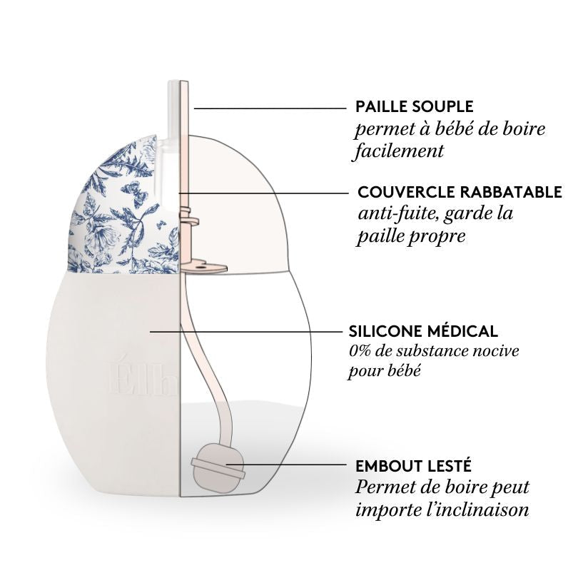 elh-e-coconut-trinklernbecher-240-ml-toile-de-jouy-blau image 4