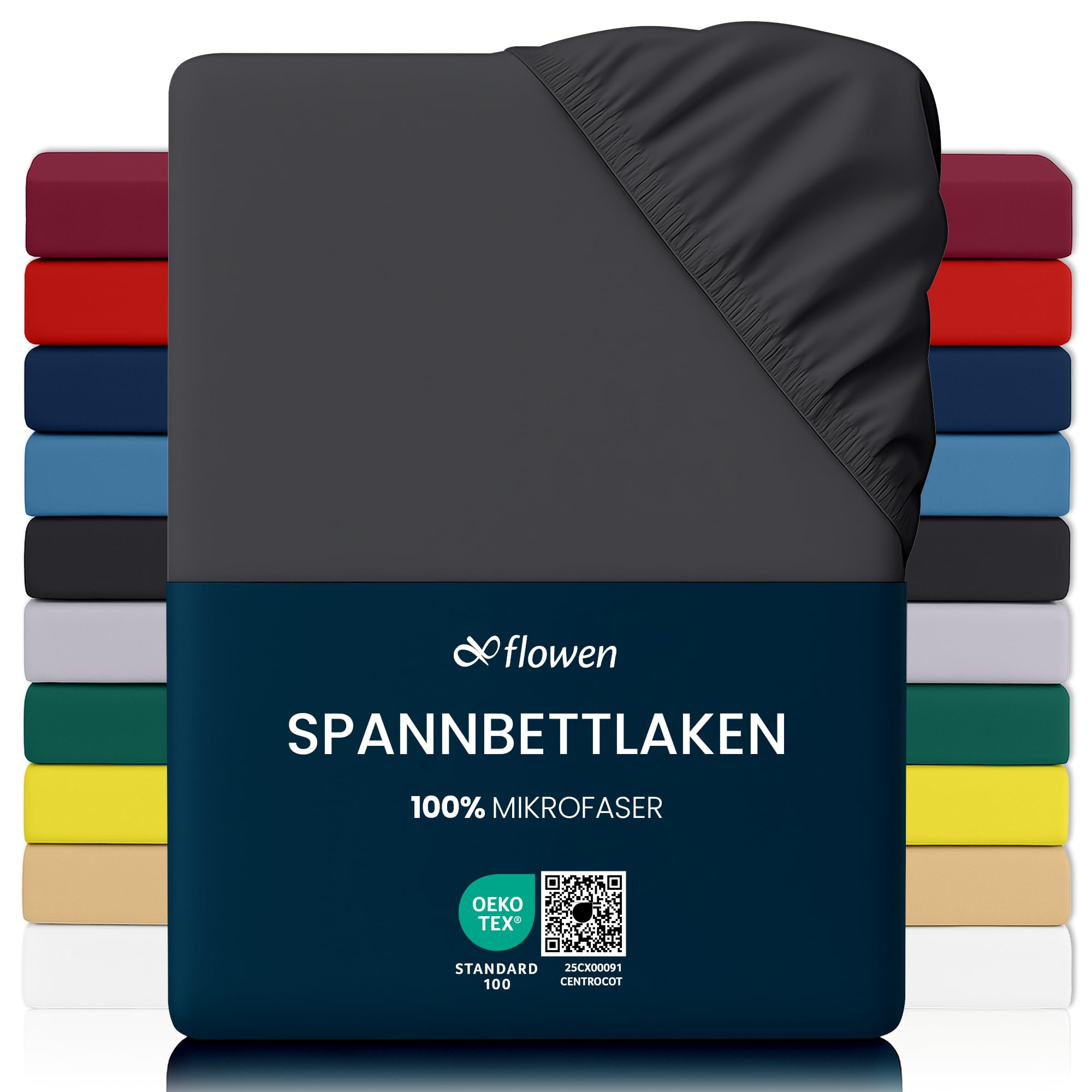 flowen-lenzuola-spannbettlaken-140x190-hellgrau-mikrofaser image 8