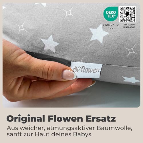 flowen-stillkissen-ersatzbezug-grau-wei-e-sterne-baumwolle image 7
