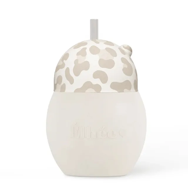 elh-e-coconut-trinklernbecher-240ml-leopard-graouu-sand image 1