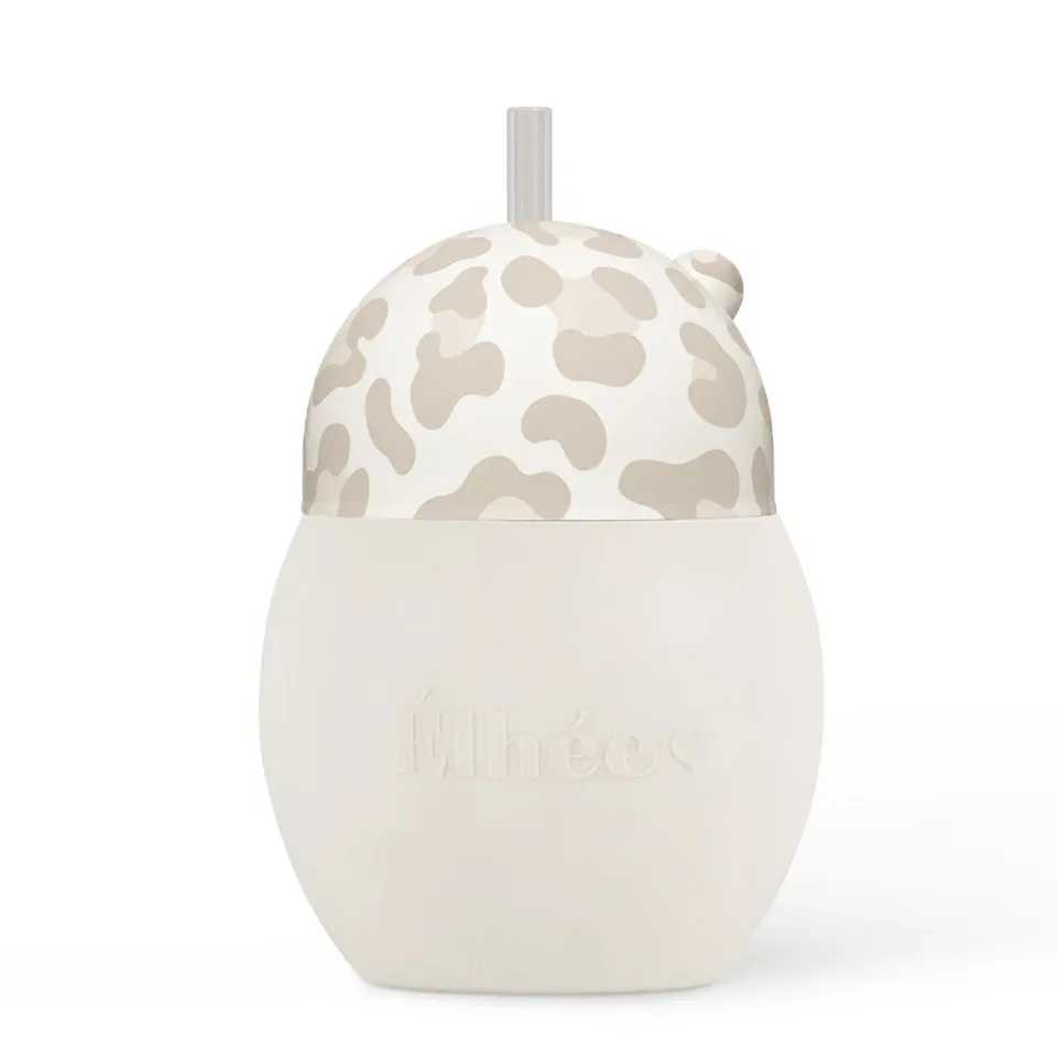 elh-e-coconut-trinklernbecher-240ml-leopard-graouu-sand image 1