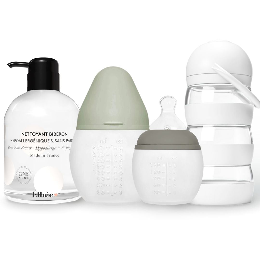 elh-e-premiers-essentiels-babyflaschen-set-silikon-150-240ml image 1