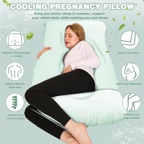 chilling-home-j-schwangerschaftskissen-k-hlend-gr-n-jersey-150cm image 8