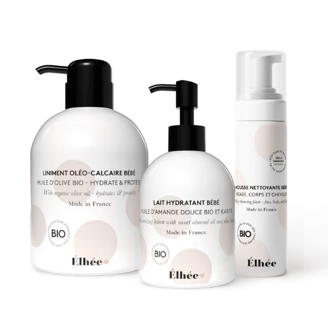 elh-e-gamme-soins-pflegeset-baby-waschschaum-milch-liniment-bio image 1