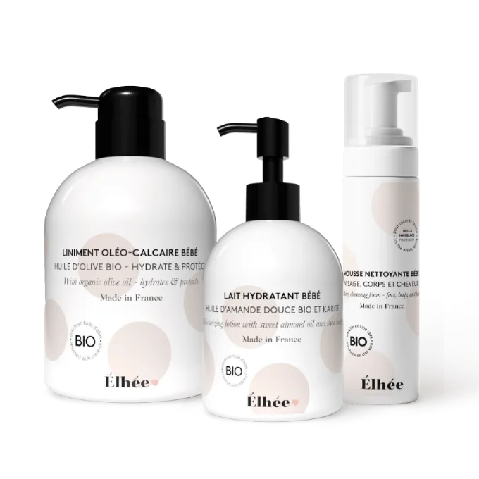 elh-e-gamme-soins-pflegeset-baby-waschschaum-milch-liniment-bio image 1