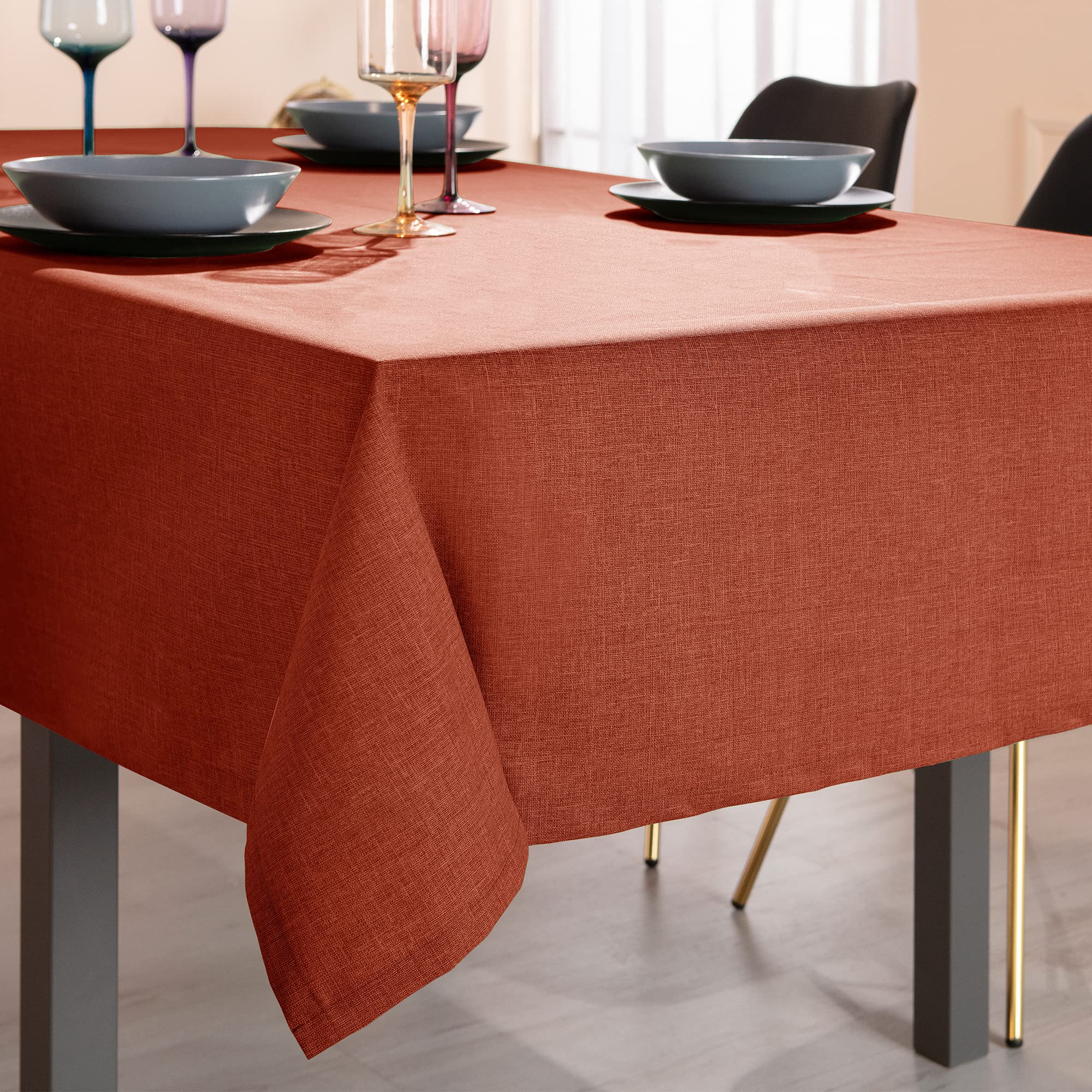 flowen-tovaglie-tischdecke-orange-140x240-cm-abwaschbar image 6