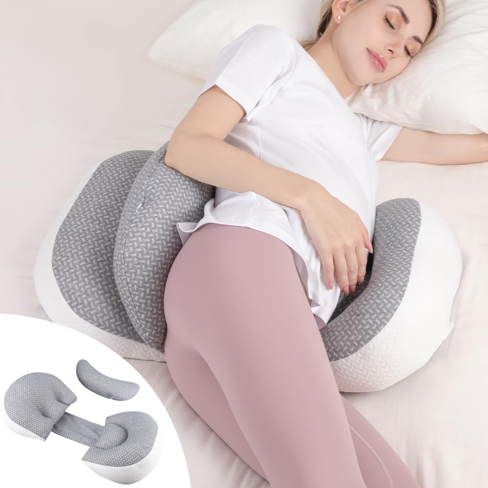 chilling-home-side-sleeper-pillow-schwangerschaftskissen-grau-keil image 1